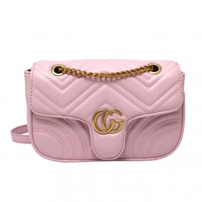 GUCCI MARMONT SMALL MATELASSÉ SHOULDER BAG 443497 (26*15*7cm)